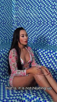 A Beautiful Brunette Takes the Sauna Mechanic's Big Cock with Her Perfect Round Ass and Her Wet, Tight Pussy
