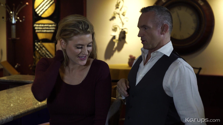Karups Older Women: Busty MILF Anna Kelly Blind Date With The Bartender