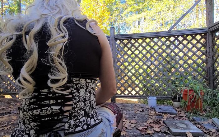 Jon Screcrow: Crossdresser Jon ScarecRow Bts Sesja zdjęciowa