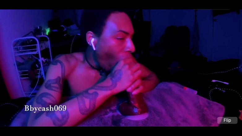 Bbycash 69: Giving Sloppy Blowjob to My Toy