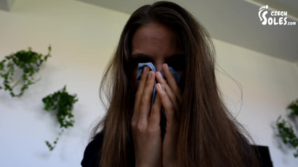 Czech Soles - foot fetish content: Sock sniffing instructions from miss Eliška