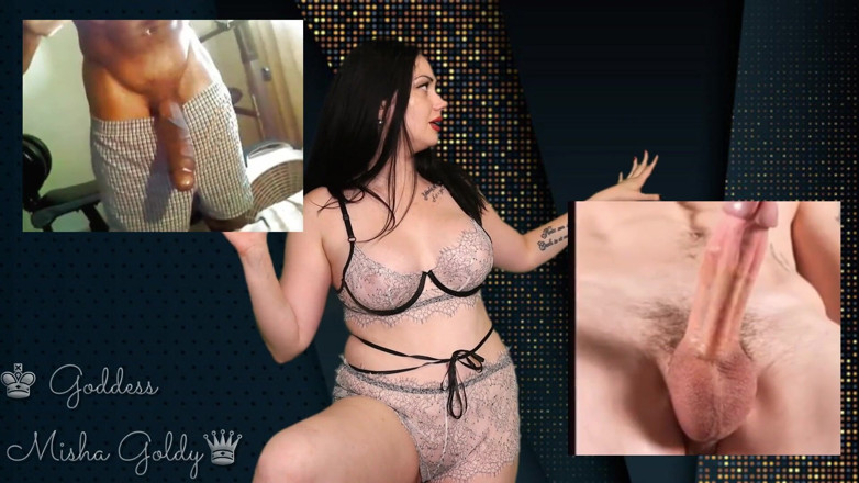 Goddess Misha Goldy: Haide, arată-mi cum ai suge sculele astea! Chiar vrei sculele...