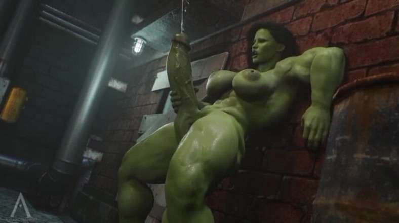 Divide XXX: Amazonium3d - She Hulk Smash