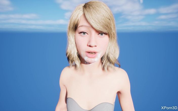 The Scenes: Une jolie fille de 18 ans se fait éjaculer sur le visage...