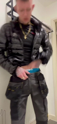 Scally Chav Going for Piss