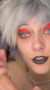 Lipstick Fetish JOI Handjob Jerk off Encouragement Taboo Black Lipstick Dirty Talk Glitterqueen1999
