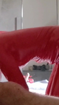The MILF in a Latex Suit Sucks Cock with Cum in Her Mouth