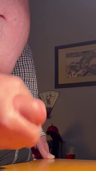 Playing with My Cock at My Desk Again