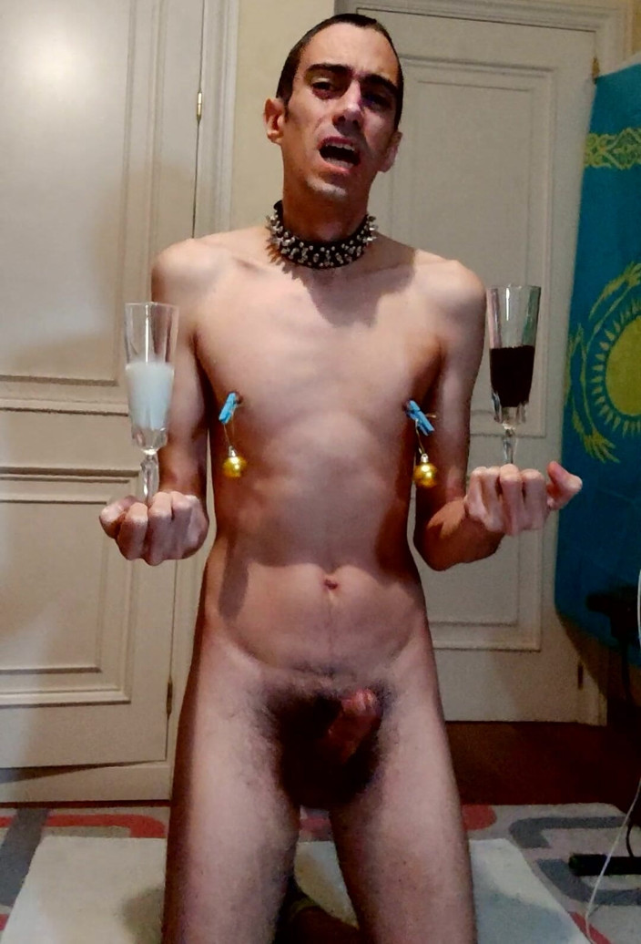 Slave Sparrow: Very Hot Habanero Sauce on Cock Balls