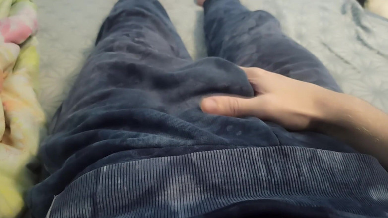 Pasha: Guy in Pants Is Massaging His Cock