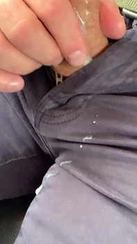 Jerking-off on the Train, Thick Cum