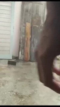 Jerking off and Cumming in the Rain