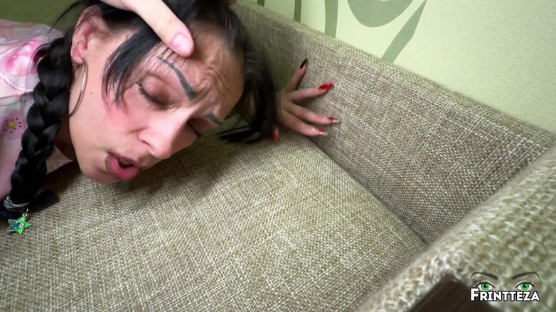 Frintteza: Stepdad Teaches His Stepdaughter Fuck Two Cocks Before Halloween Party....