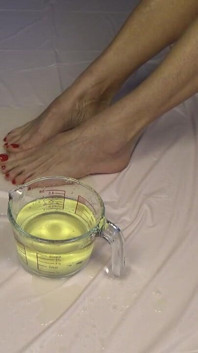 Golden Shower. Foot Fetish and Food Games