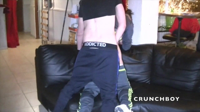 Kinky Bareback Boys: Two friends straight boys fucking for fun sex