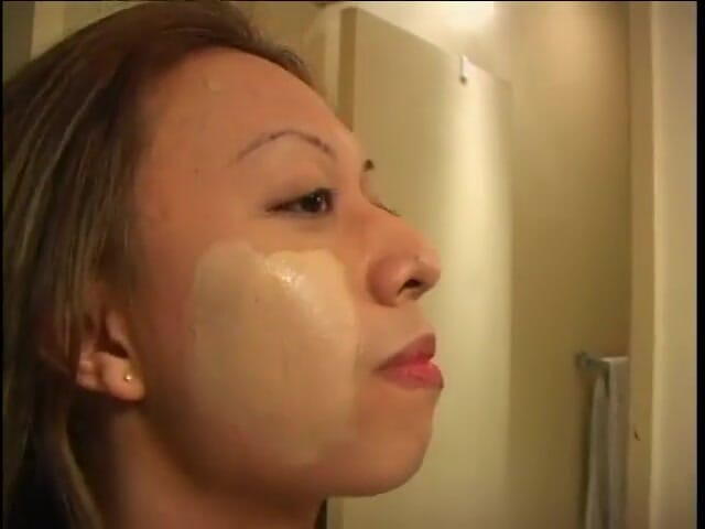 Hot TRANSformations: Tranny with slant eyes Allenina learns to put on make...