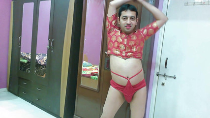 Cute & Nude Crossdresser: Crossdresser banci manis femboy Sweet Lollipop di atas, seluar dalam...