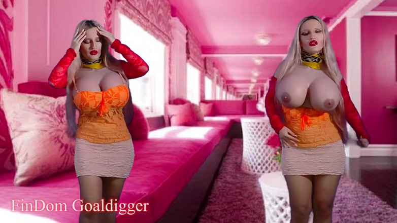 FinDom Goaldigger: Saksi tidak kelihatan permainan komputer JOI