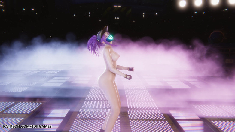 3D-Hentai Games: Aespa - Armageddon - Akali sexy naakte dans