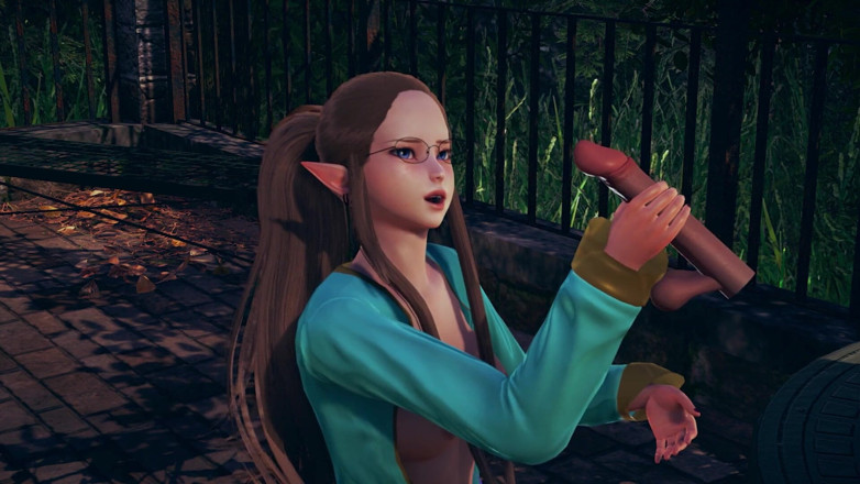 Waifu club 3D: Ho chiesto a una ragazza elfo di masturbarsi un grosso...