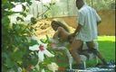 Black Jass: Wonderful black babe rides her lover&amp;#039;s cock outdoors