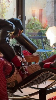 Fucking and Squirting on Chaise Longue