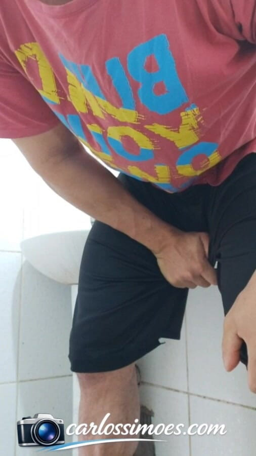 Carlos Simoes: Brazilian Carlos Simões-well-endowed and Hung-peeing and Showing off His Huge,...