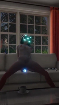 Menina se masturbando em VR