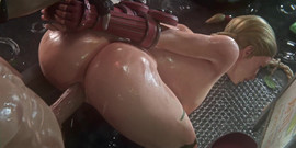 MsFreakAnim: Pouliční bojovník porno Cammy Pussy Creampie a anální prstění 3D animace
