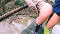 Sportynaked: Outdoor-fick auf einem fluss