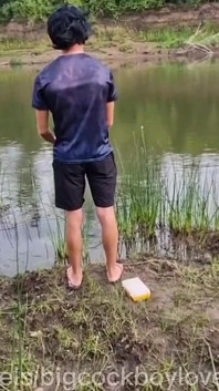 Fucked Sissy Femboy in the Bushes in Public! Hot Cruise Fuck Fisherman and Stepdaddy on Fishing