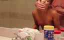 Azure Sky Films: Christy Love (DSC2-2), lavement anal doré sous la douche, pipe, gorge...
