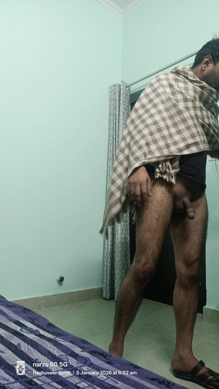 Rajasthani-old-lover: Hintli desi adam duş ve açık havada park ile üvey babası...