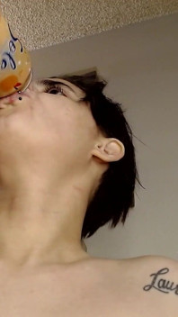 Fuerte primer plano de burbas de soda