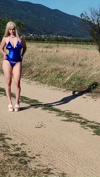 The Little Whore Masturbates on the Road