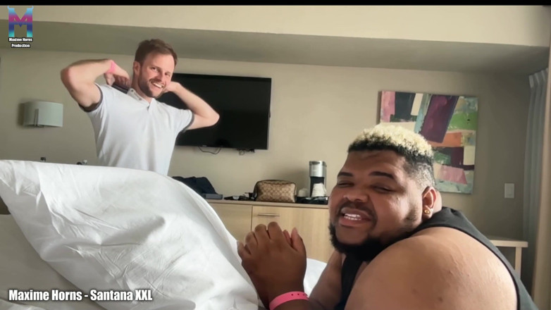 Maxime horns gay: Santana Xxl Sloppy Deepthroat &amp; Bareback Hard Anal Sex