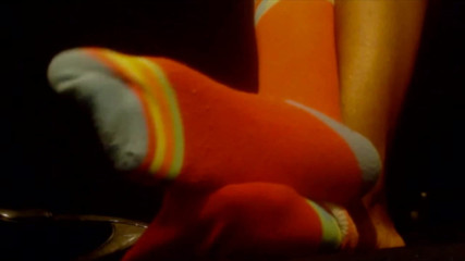 The Goddess Simone: Pink sweat socks fetish