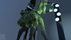 Wraith Futa: Futa ork стоячий анальний поїзд