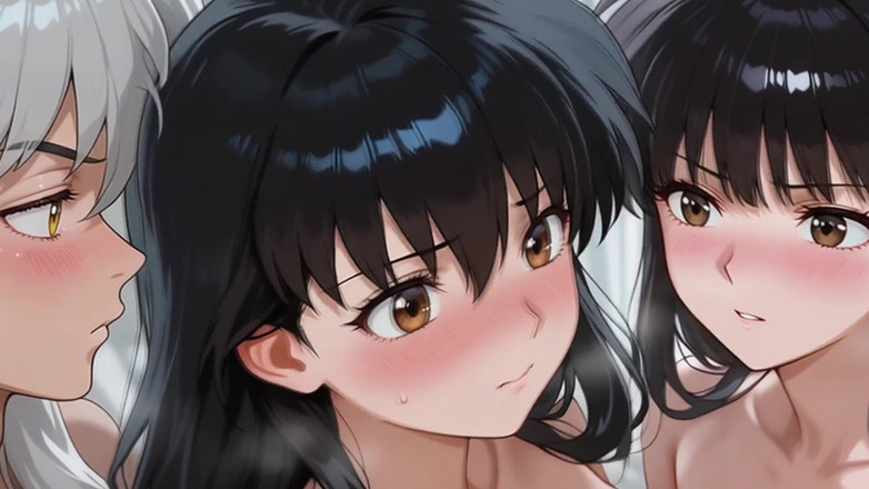 Prznai: Kagome, Kikyo e Inuyasha (ffm)