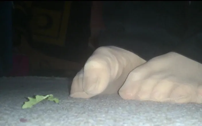 Carmen_Nylonjunge: My Horny Nylon Feet at the Ground