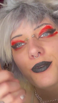 Batom fetiche joi punheta masturbando encorajamento tabu batom preto sujo conversa brilhante1999