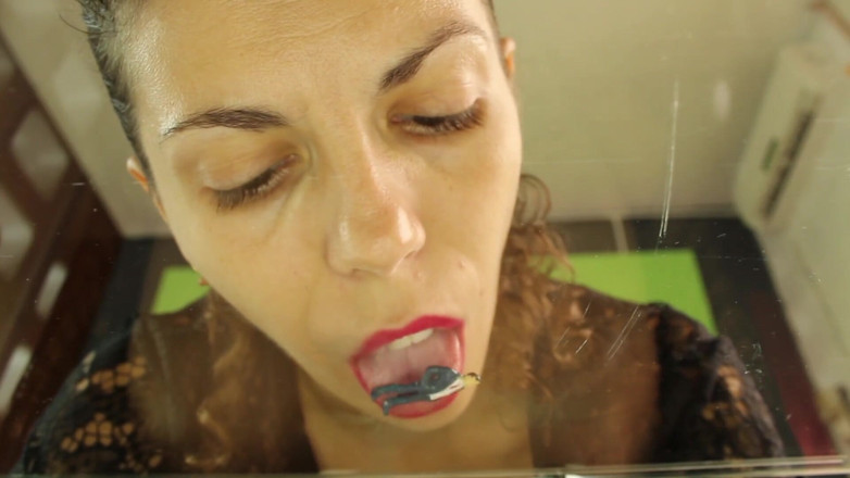TheoryOfSex: Giantess Julia V Earth is eating tiny man