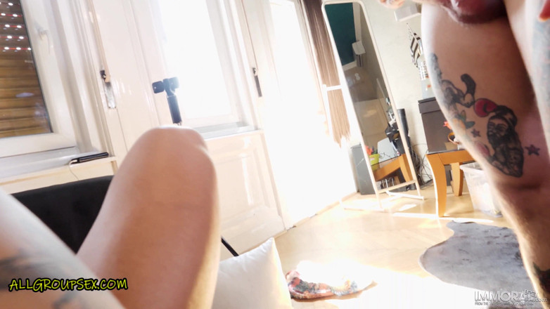 All Group Sex: Tina Fire – чорношкіра богиня з величезними натуральними цицьками, хардкорний секс утрьох – весь груповий секс