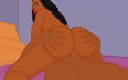 Back Alley Toonz: Cherokee D, culo de parodia de dibujos animados, escena de...