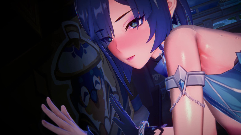 NSFWOtaku: Genshin Impact - Yelan Intieme Seks met Aether - 3D Hentai-animatie