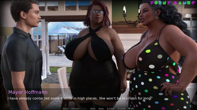 Porny Games: Curvy cougars street  - final part, goodbye orgy