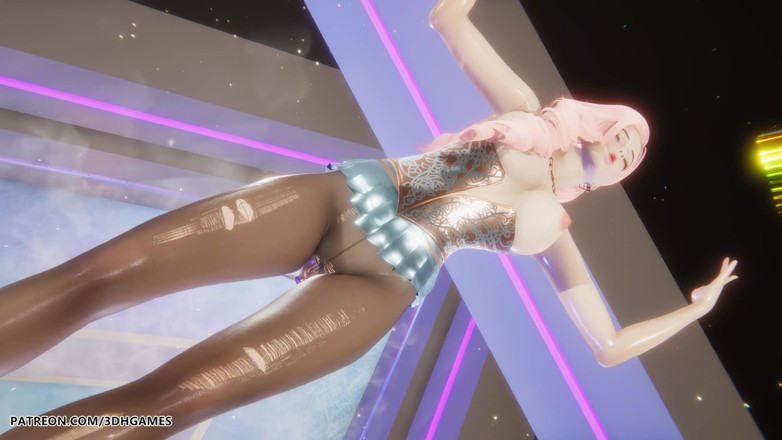 3D-Hentai Games: [mmd] Hyolyn - Počkej Seraphine Sexy striptýz League of Legends necenzurováno...