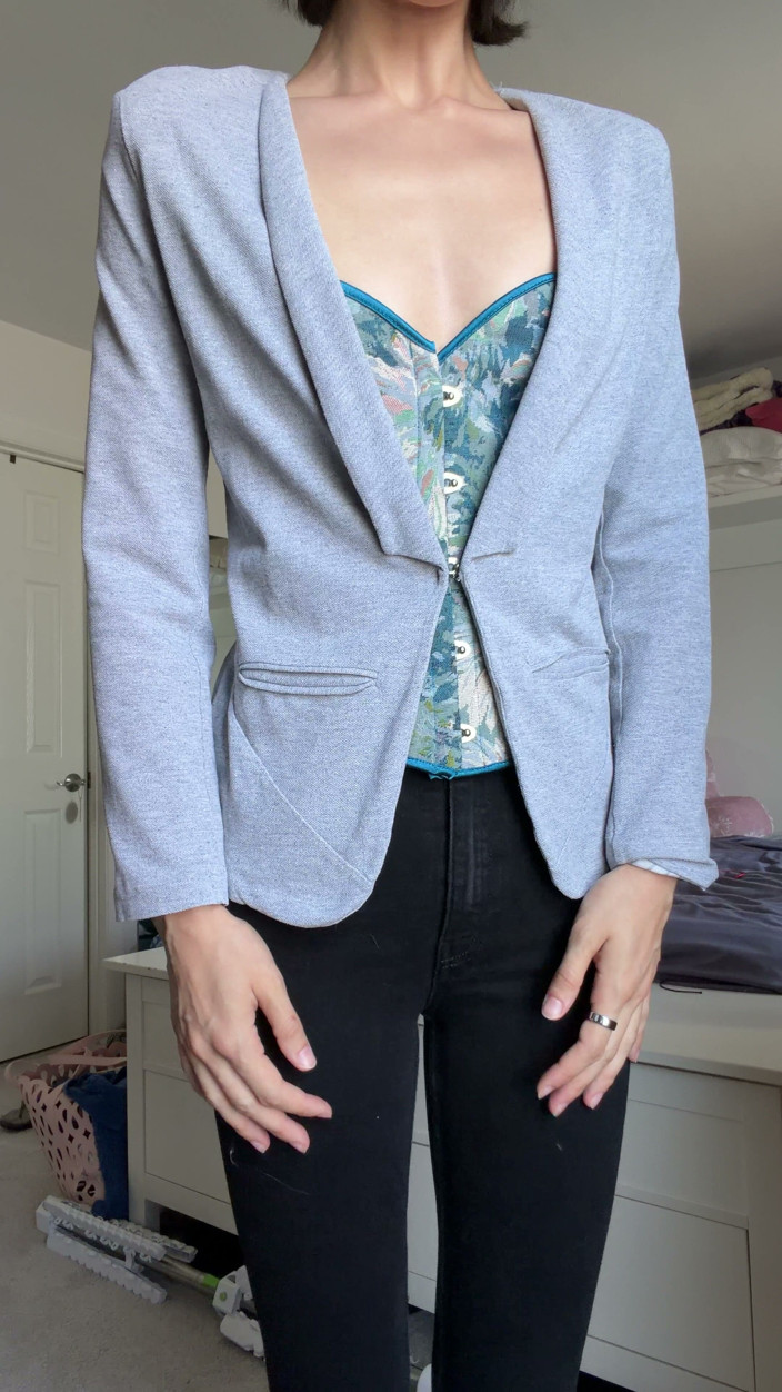 Ms_Emmy_Lynn: Sfw Corset Jeans Sexy Business Outfit