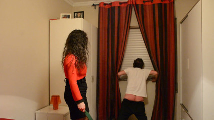 CM Fetish: Punishment by the curtains