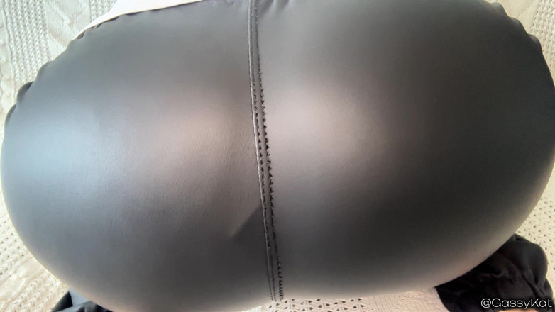 GassyKat: Leather Face Farts POV: Ass in Your Face